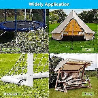 Sicheres und robustes 8-teiliges U-förmiges Trampolin-Bodenanker-Set aus verzinktem Stahl – Windfeste Heringe für den harten Einsatz (Silber)