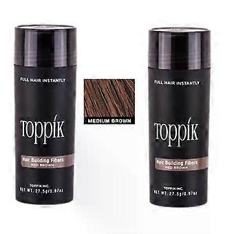 2 sachets Toppik Large - 27,5 g - Brun moyen