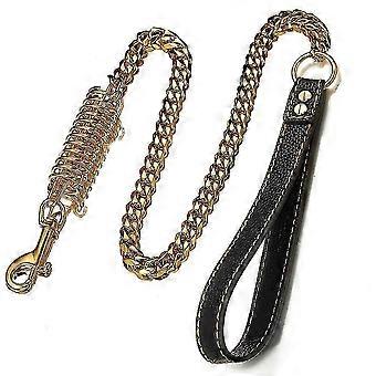 39" Koppelhalsband för ledarhund Rostfritt stål Praktisk träning med dämpningsfjäder