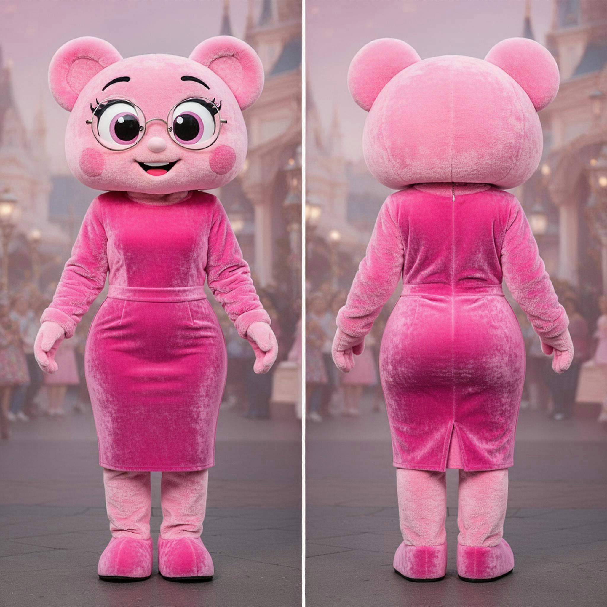 MASTICOT Pink Sleek Aglet Mascot
