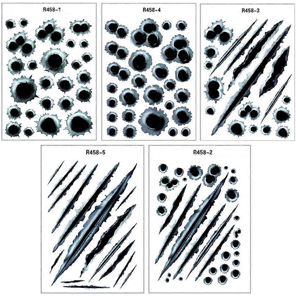 Car Stickers for Decor 5Sets Durable Adhesive Decals