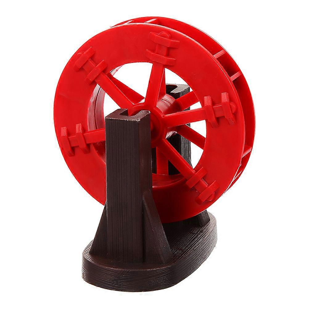 Roue à eau décorative pour aquarium, en ABS rouge