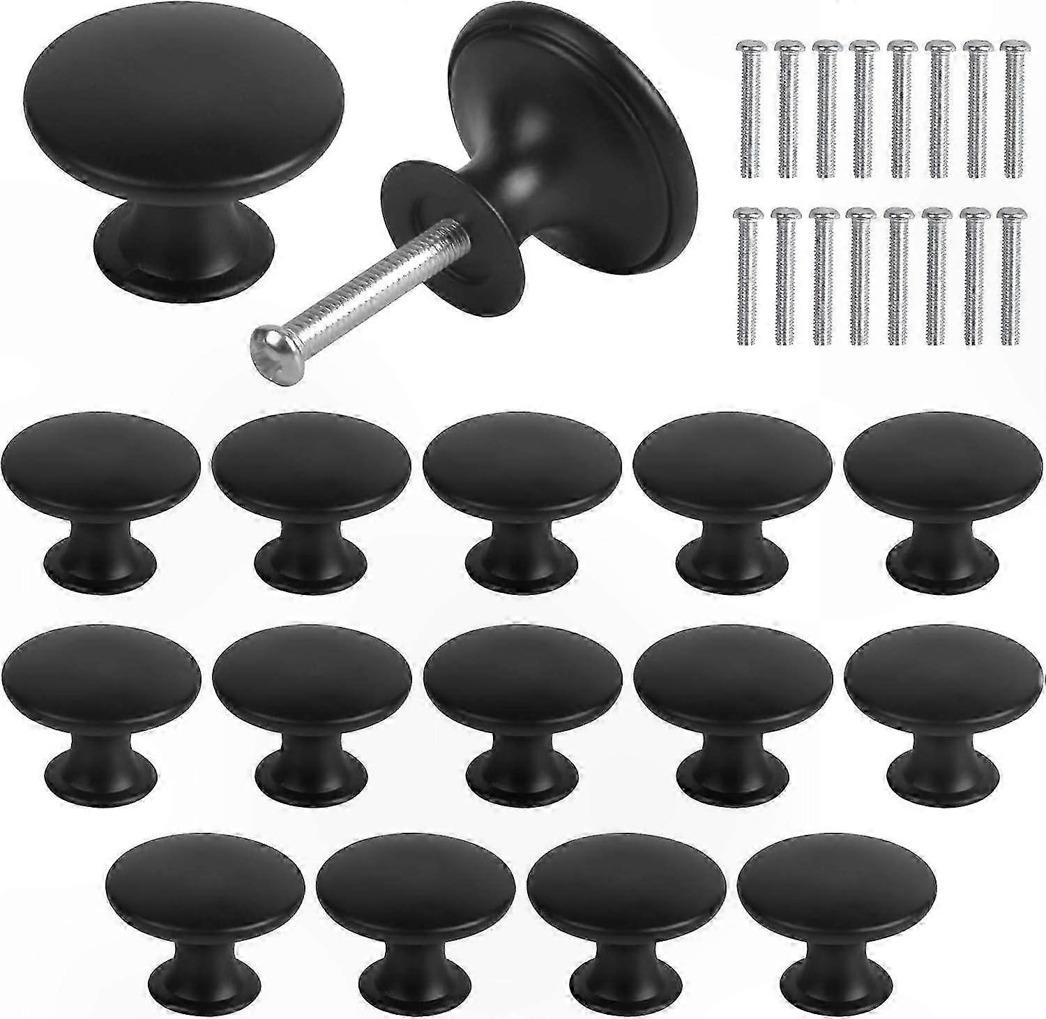Vintage Cupboard & Drawer Knobs, 30mm Round for Kitchen Cabinets & Bedside Tables