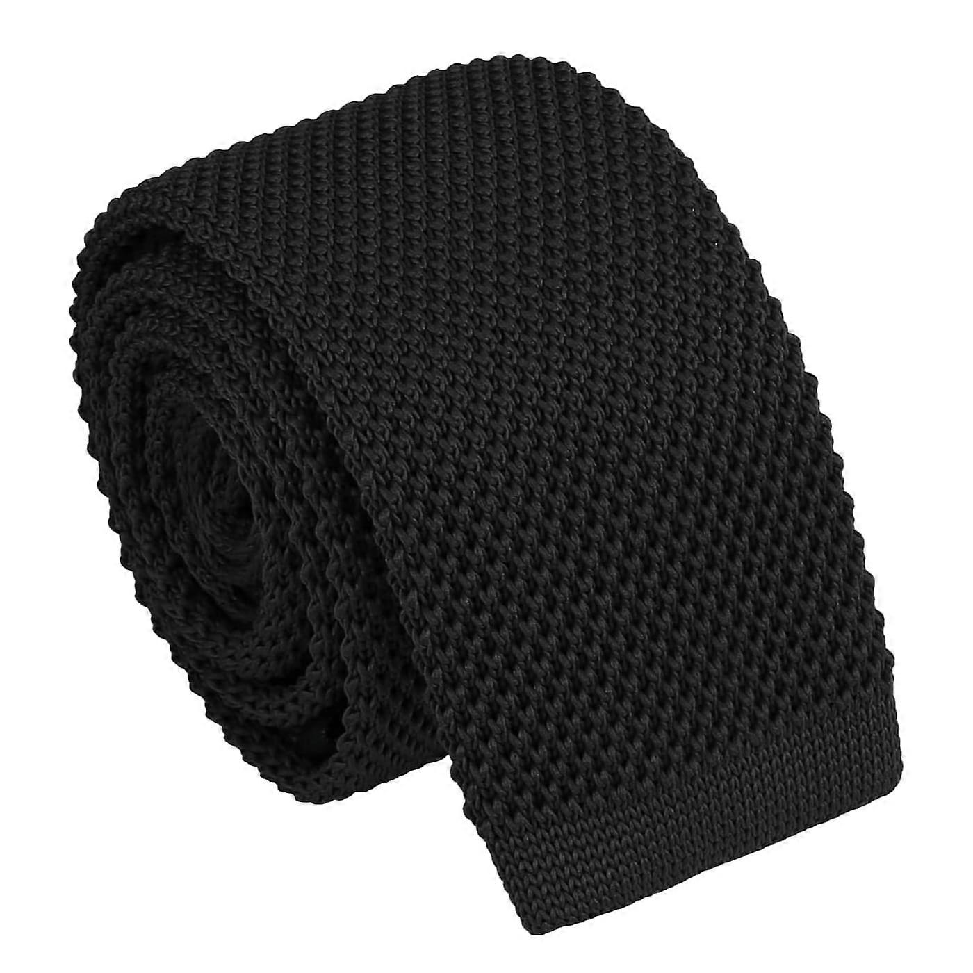 Schwarz gestrickt schmaler Krawatte