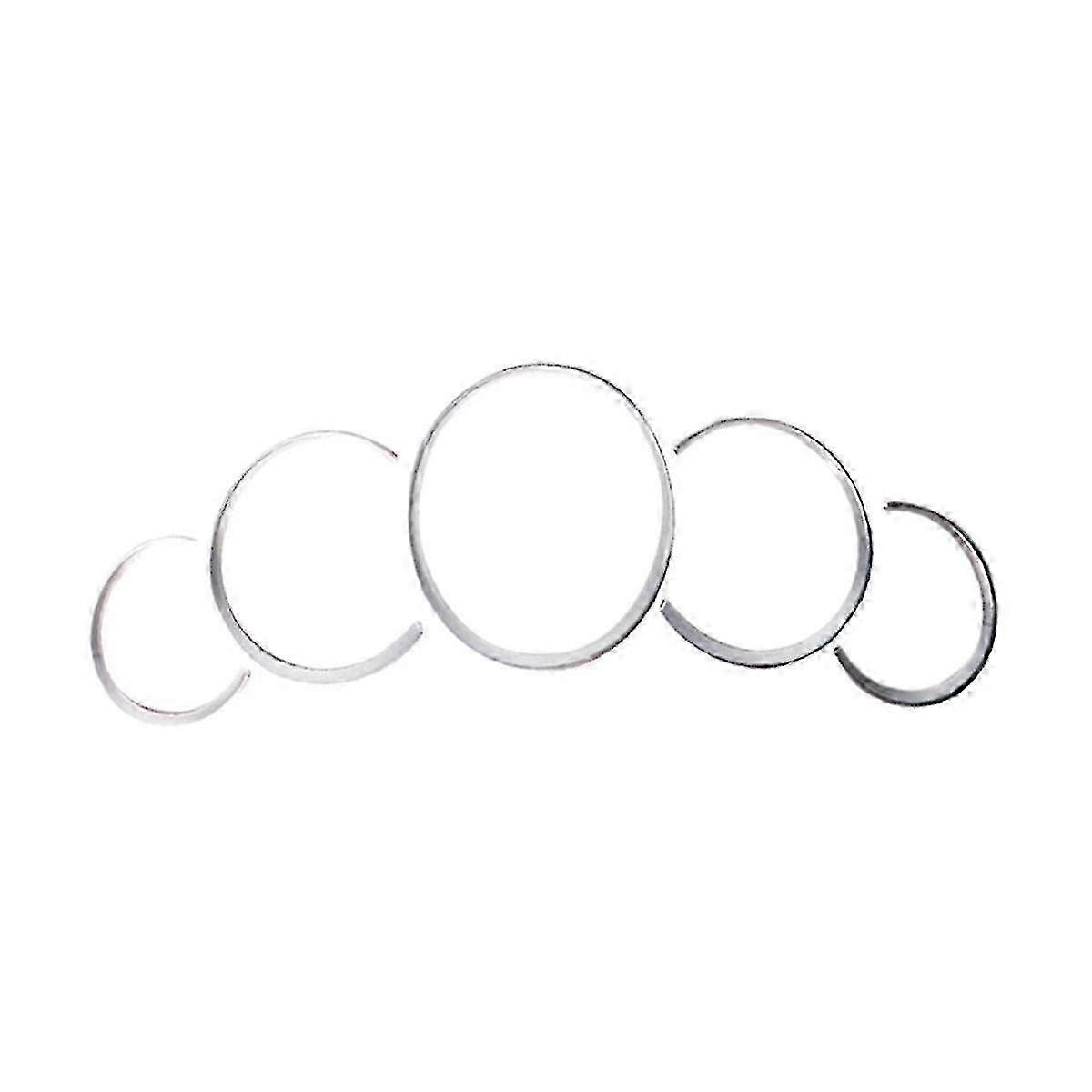 Silver ABS Dashboard Gauge Ring
