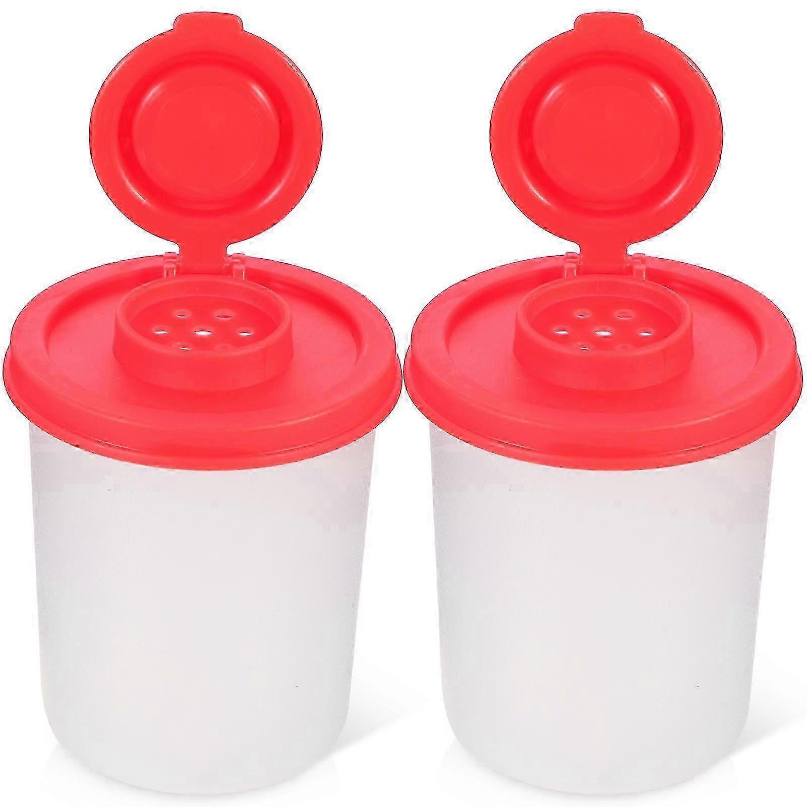 2pc Clear Condiment Bottles Flip Cap