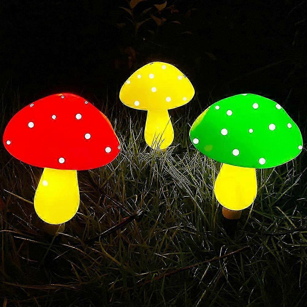 Outdoor Solar Mushroom Lights Set