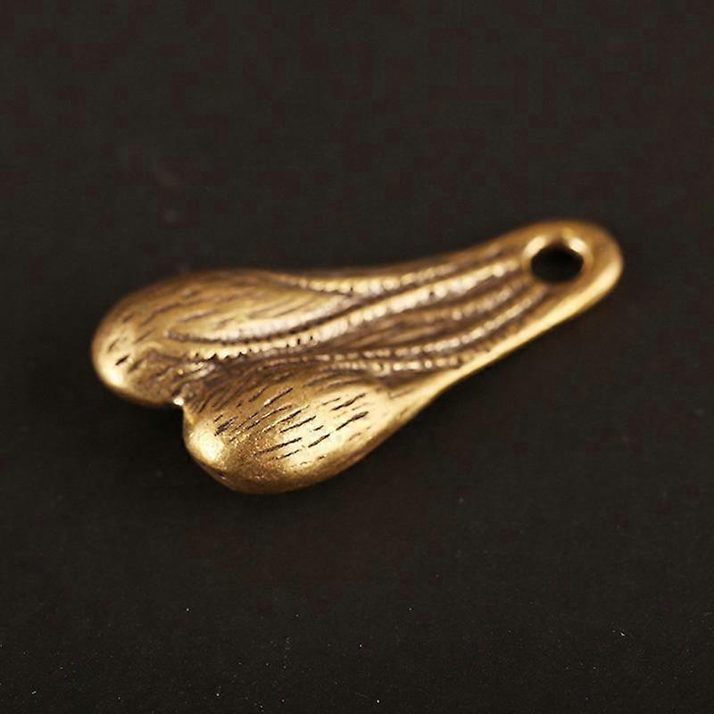 Solid Brass Men Testicles Pendant For Keychain Trendy Balls Keyring