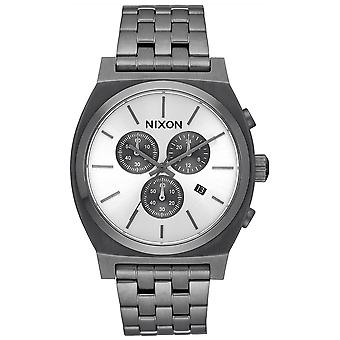Nixon Time Teller Quarz Analog Man Uhr mit A972632 Edelstahl Armband