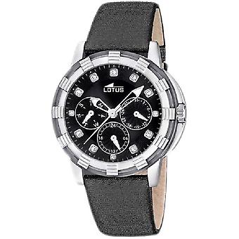 Lotus glee Quartz Analog Woman Watch with Cowhide Bracelet 15746/G