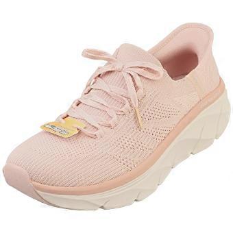 Skechers Slip-ins Dlux Walker 2.0 Vegan Womens Fashion Trainers in Rose