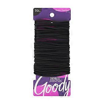 Goody Ouchless Damage-Free Hair Elastics 2mm Small Black 50 ct