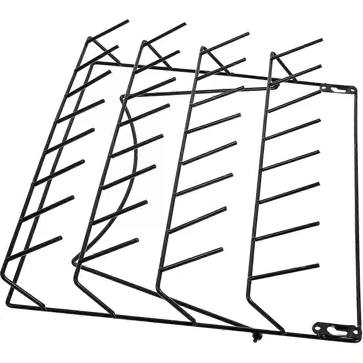 Drying Rack Wall-mount Glassware Iron Black for Laboratory