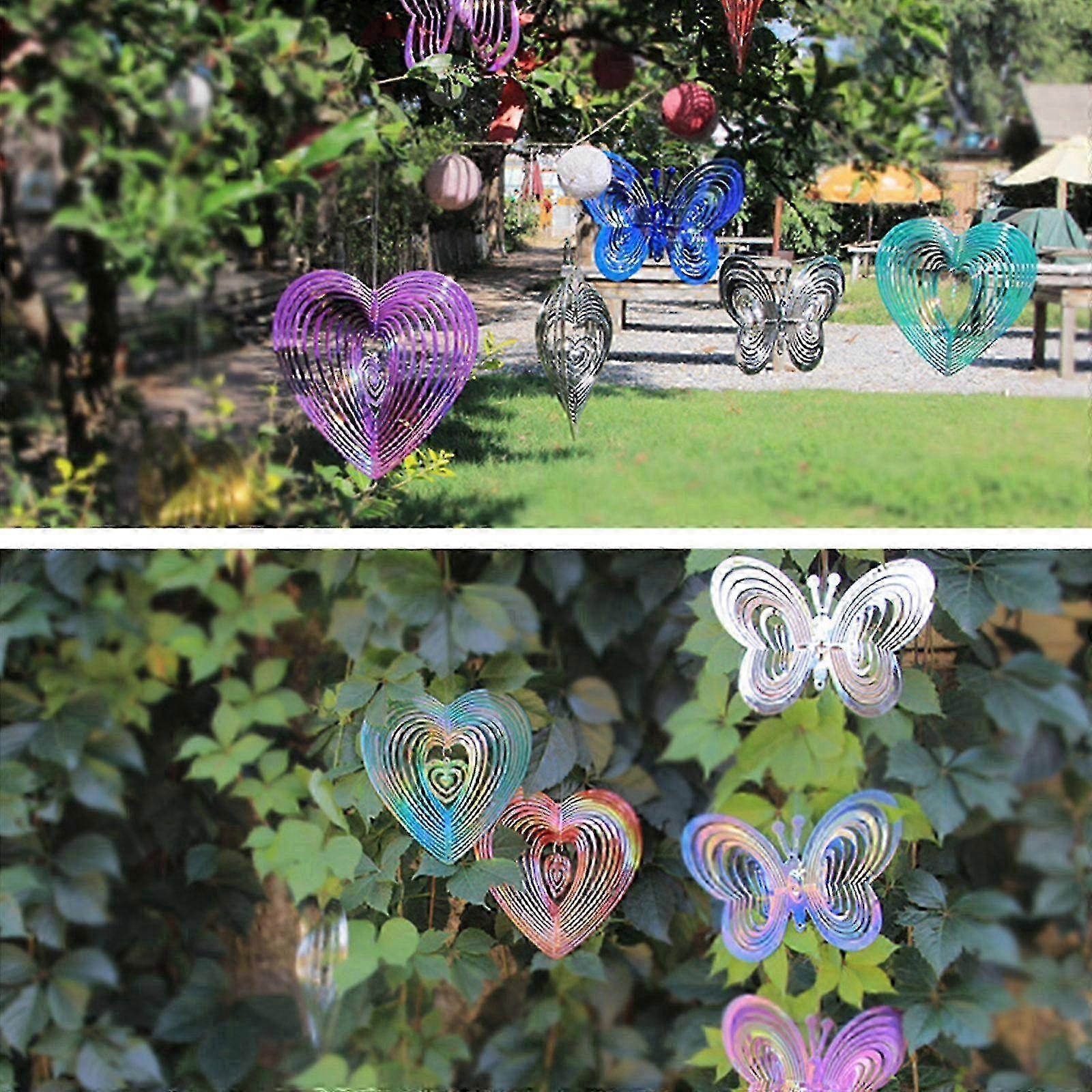 Rustproof Wind Spinner Red Butterflies for Garden 2025