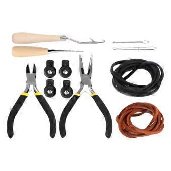 Glove Relacing Kit for Baseball Gloves with Replacement Cord, Pliers, Threading Guides and Awls, 12 Count Repair Gear for Home Care, Routine