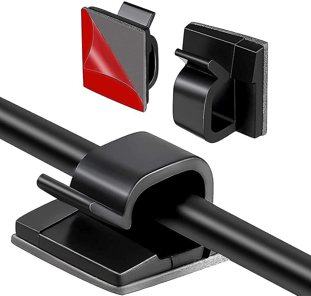 120pcs 3m Adhesive Cable Clips Cable Tidy Self Adhesive Fixing Multi Purpose