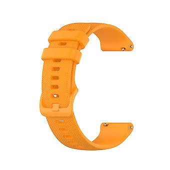 Watch Bands 20mm Stainless Steel Buckle Quick Release Fluoro Rubber Watch Strap For Men, Yellow