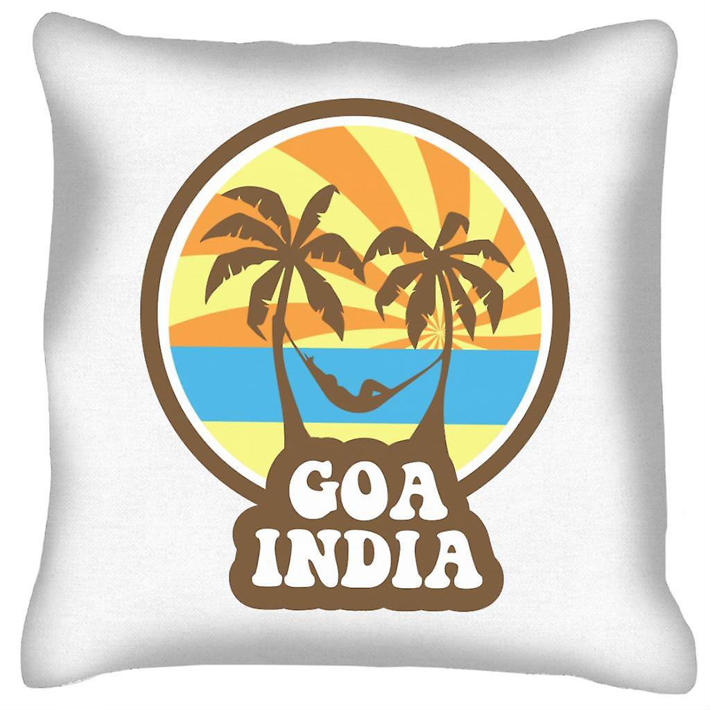 Goa India 70s Style Cushion
