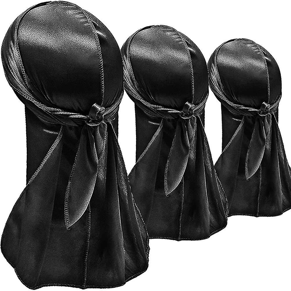 3 Pack For  Men Wave Headbands (black, Black, Black) Gift