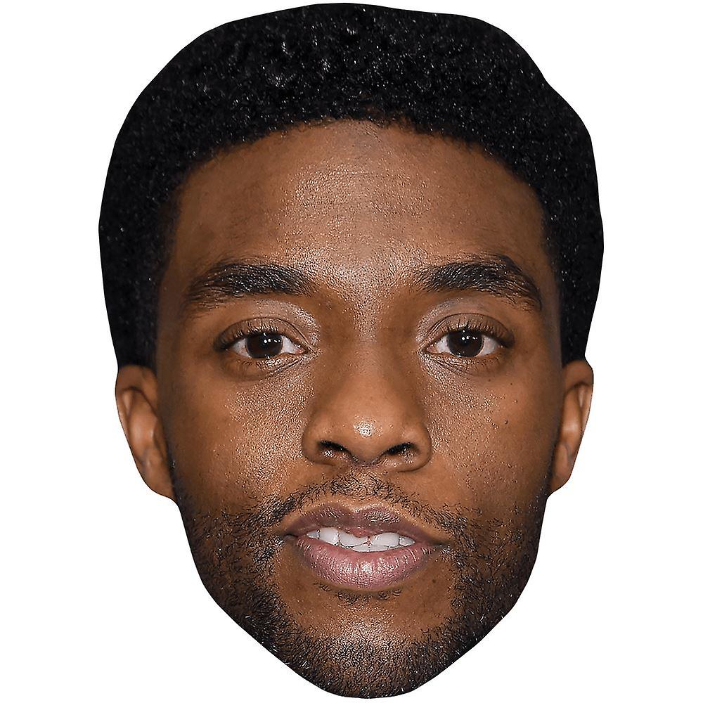 Chadwick Boseman (Stubble) Celebrity Mask, Flat Card Face