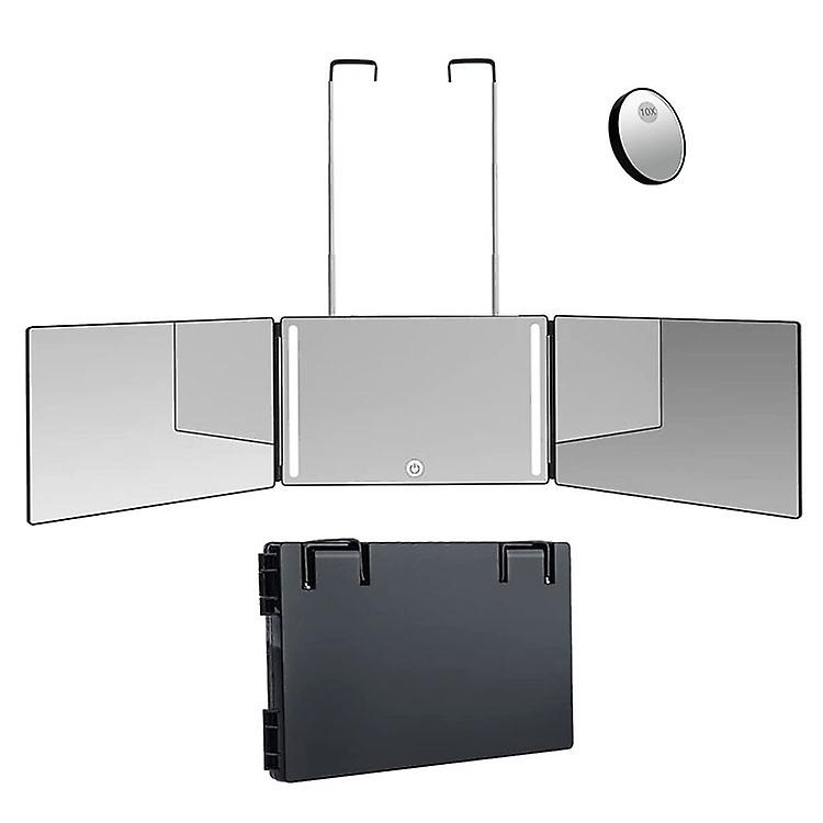 Three-sided Mirror With LED Light