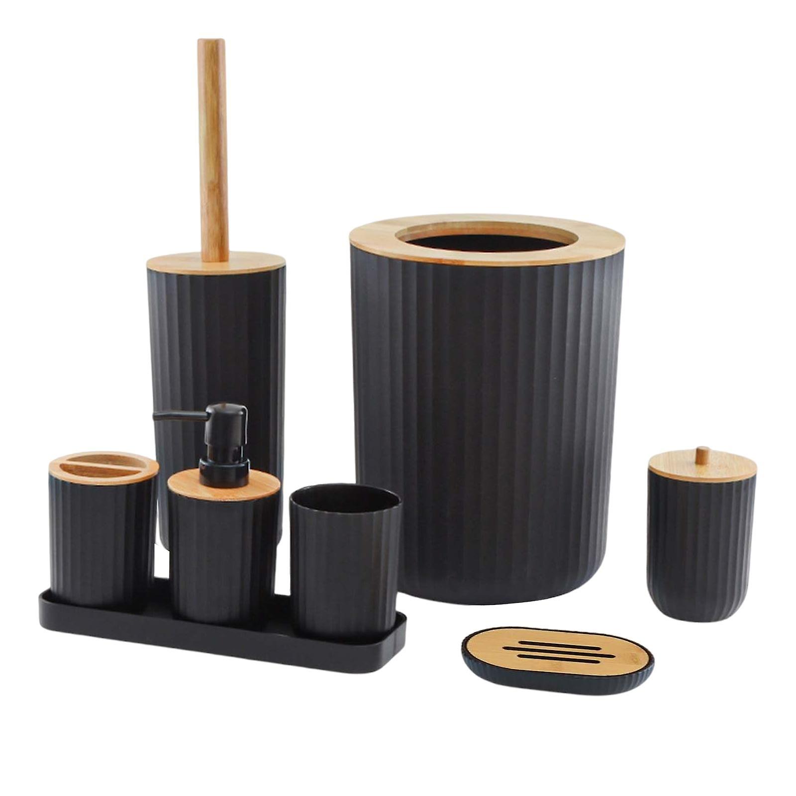 7個のバスルームアクセサリーセットソープディッシュバスルームホテルのエッセンシャルキット