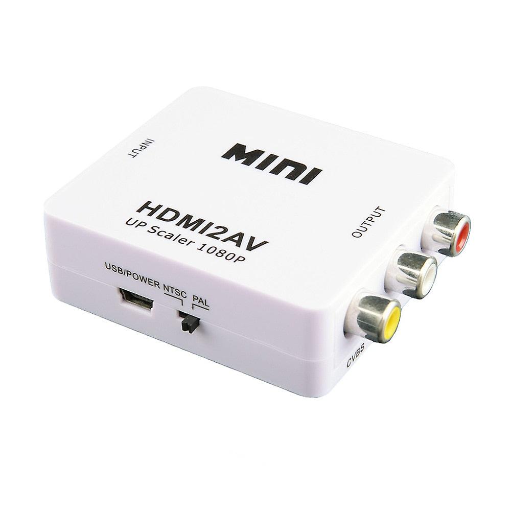Upscaler Adapter 1080p Hdmi-compatible To Av Mini Hd2av Mini Hd2av Cvsb L/r Video Converter For Retro Game Console