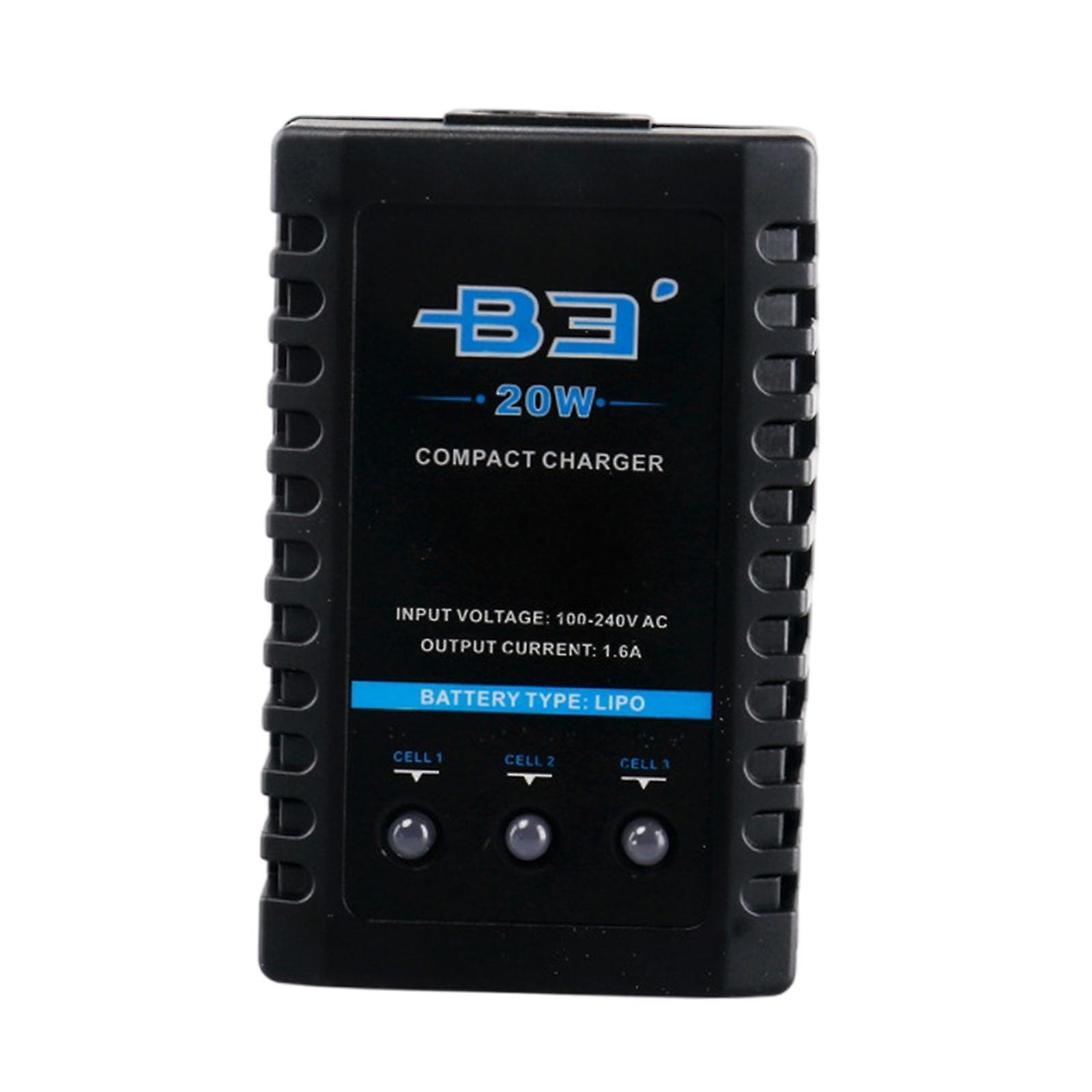 B3 RC 20W Balance Charger 1.6A for 2S 3S 7.4V 11.1V Lithium Battery Plug-EU