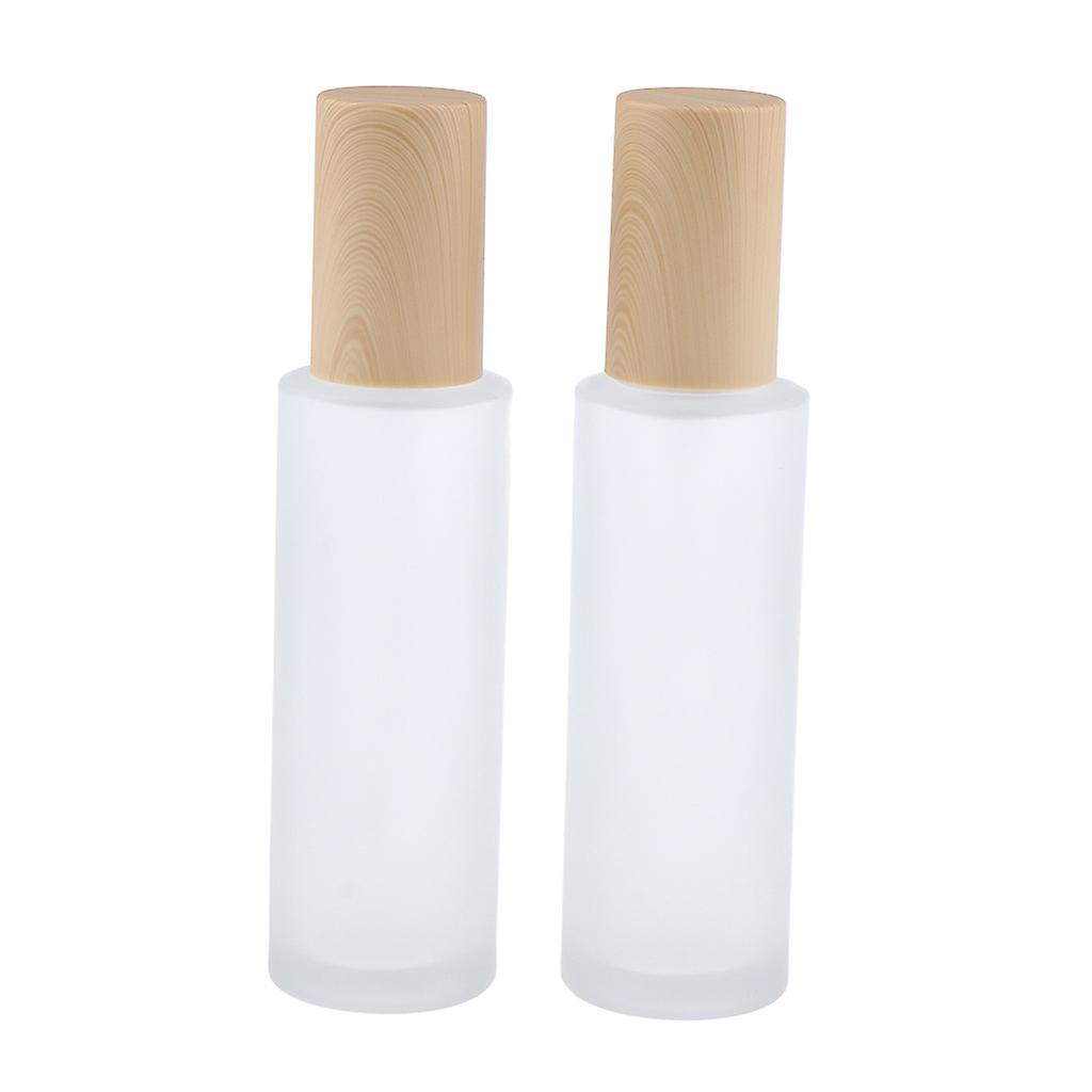 2x Glass Perfume Empty Bottle Atomizer Pump Sprayer Refillable Travel  80ml