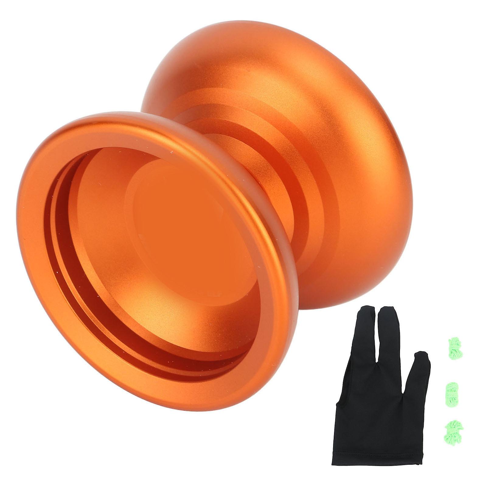 Kids Yoyo Toy Unresponsive Bearing Strong Balance Stable Rotation Alloy Yoyo Ball with Glove Strings