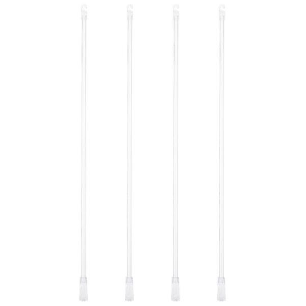 4pcs Home Blinds Pulling Rods Transparent Blinds Handles Vertical Blinds Wands