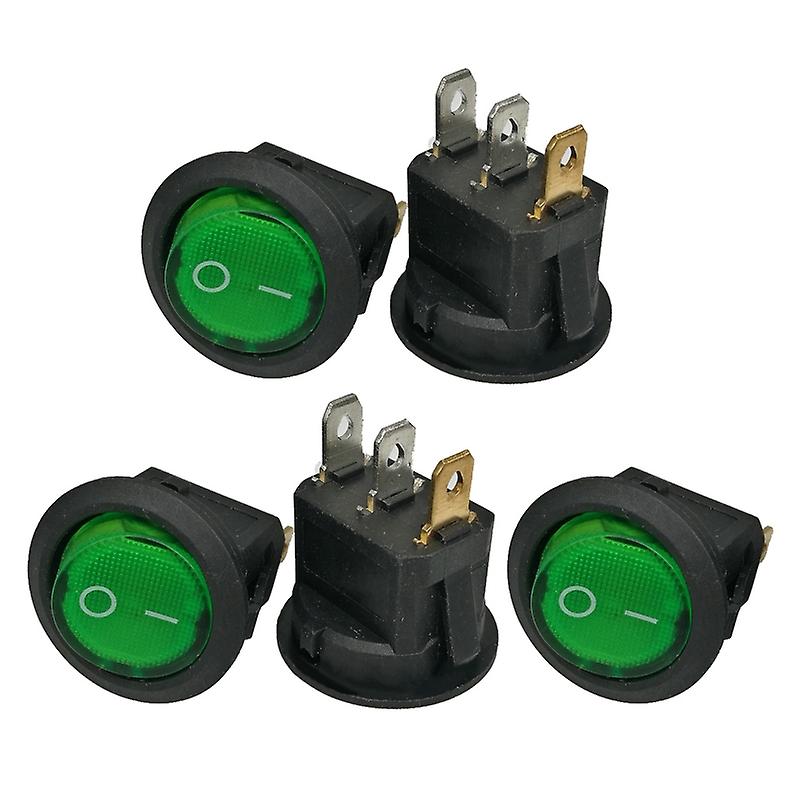 On/off Round Rocker Dot Switch Waterproof Led Light Luminescence Toggle Switches