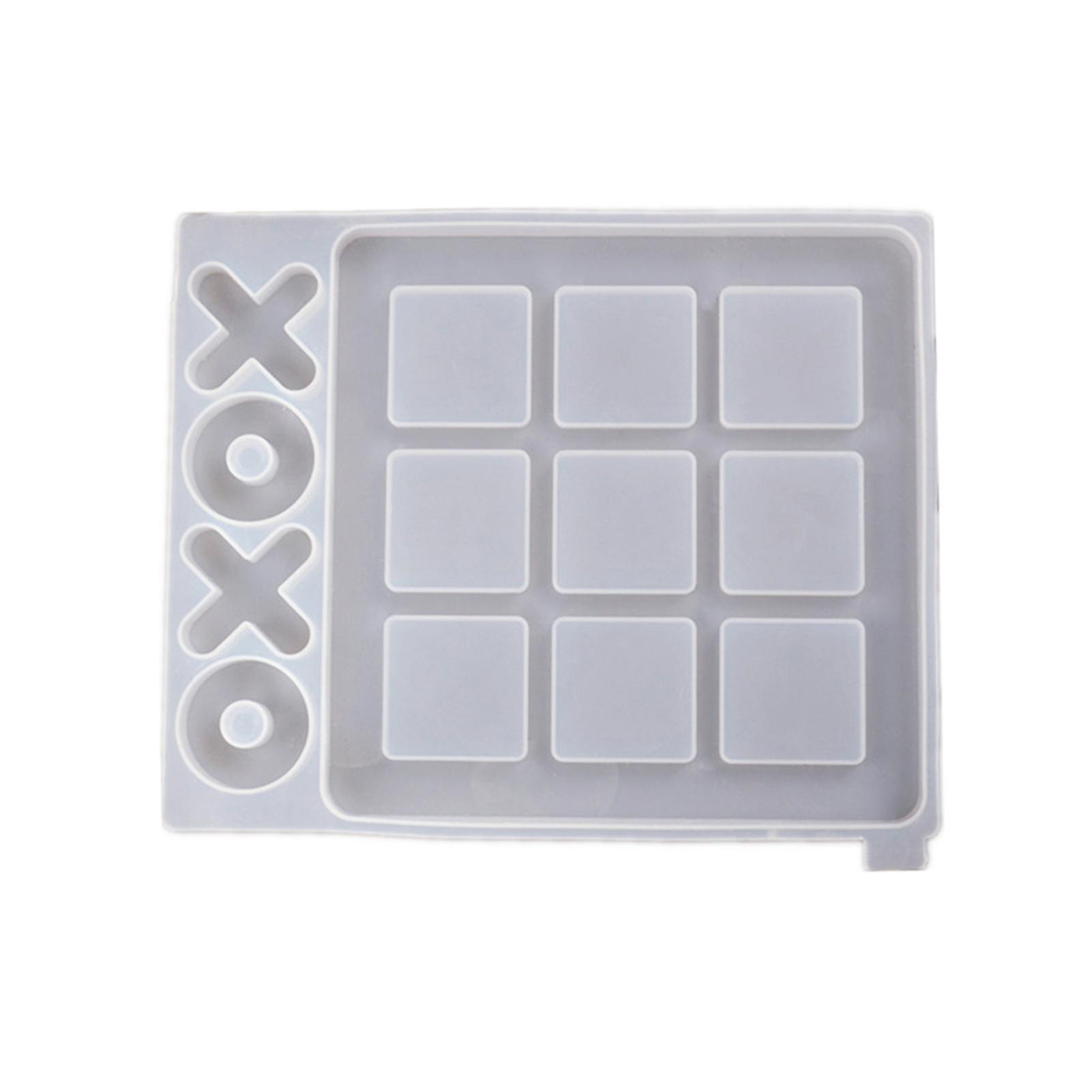 Mirror Surface Diy Silicone Tick-tack-toe Board Game Hand Craft Resin Epoxy Mold