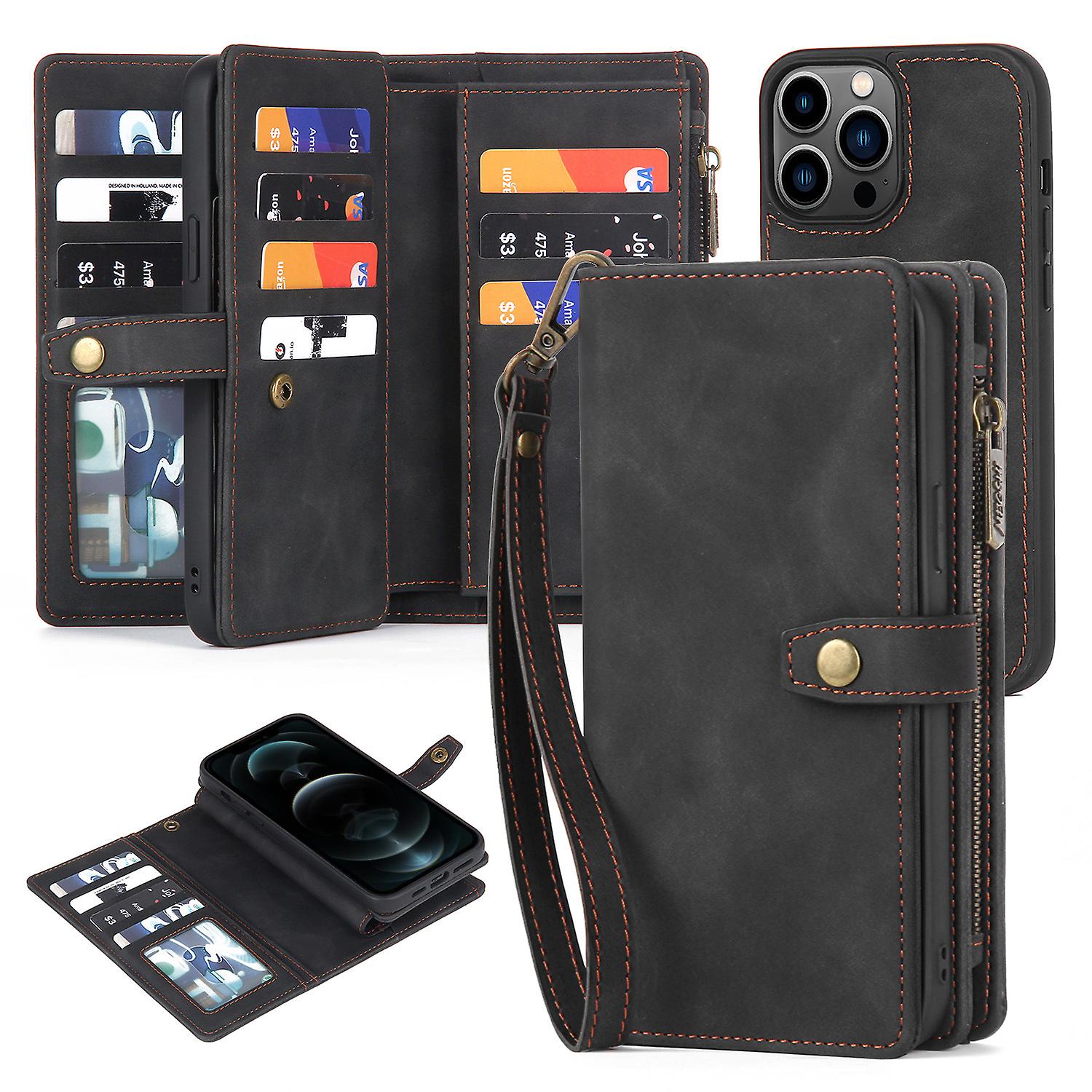 Case For Iphone 14/14 Pro/14 Pro Max/14 Max Wallet Mobile Phone Case Mobile Phone Leather Case 2 In 1 Flip Cover Card Insert Leather Case For Iphone 1