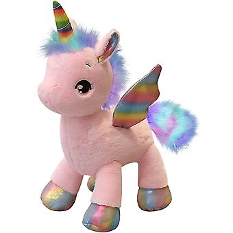 Unicorn Plush Toy,15" Unicorn Stuffed Animals For Girls,rainbow Unicorn Plush Doll Gift For Kids Babies Birthday Party (pink)