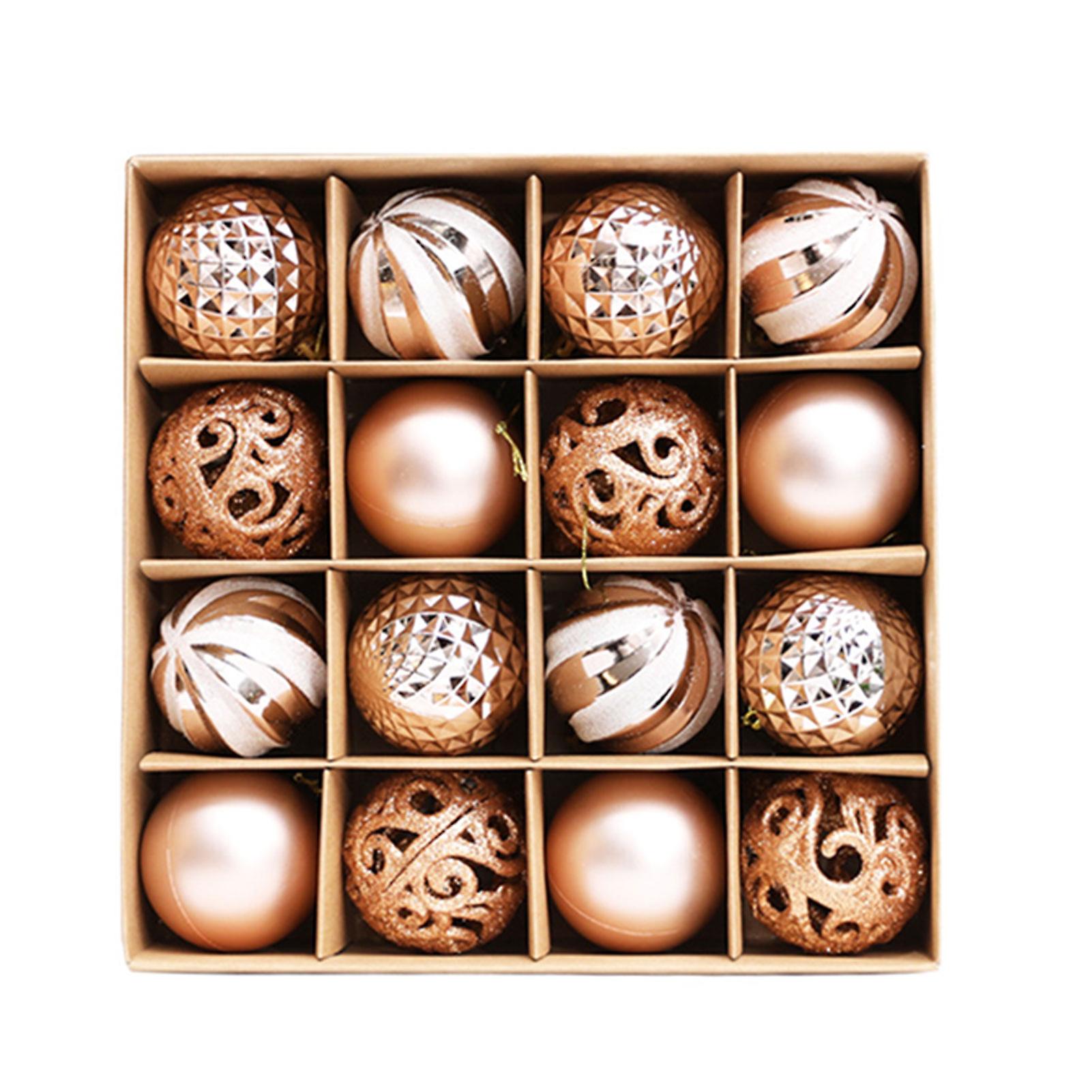 Xmas 36pcs Diy Christmas Tree Balls Durable Shatterproof Balls 36 Pieces Of 1 Set For Decoration Diy