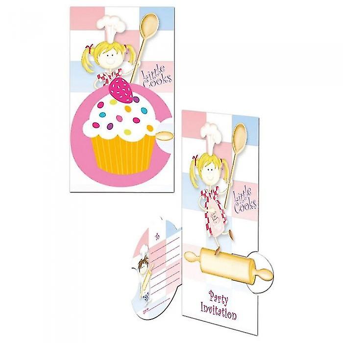 Little Cooks Pop Up Invitations (Pack of 8)