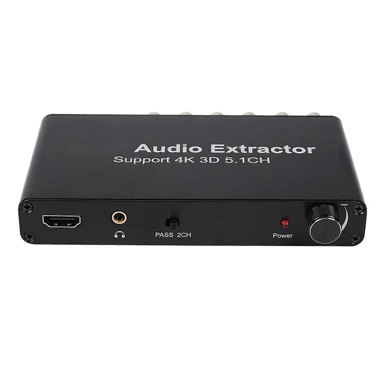 4K 3D HDMI 5.1 Channel HDMI Audio Extractor Converter 100-240V EU Plug