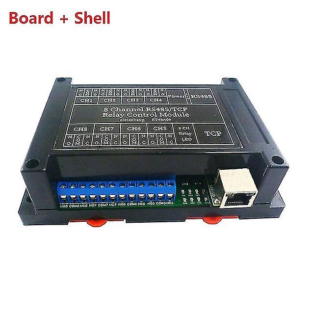 Dc 12v 8 Channel Ethernet Relay Network Switch Modbus Mqtt Tcp Udp Web Http Rs485/tcp Timer Module Et48a08
