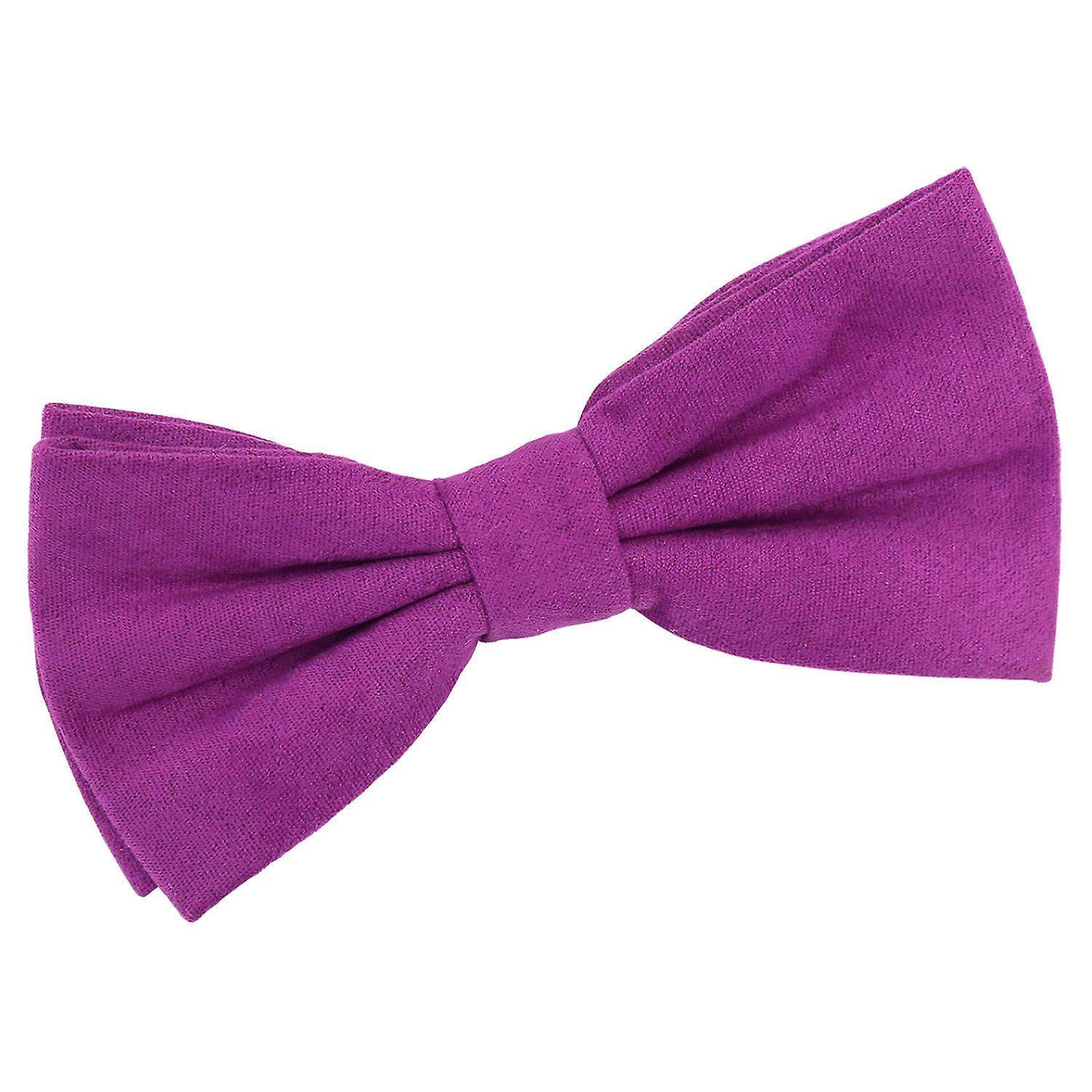Orchid Suede Pre-Tied Bow Tie