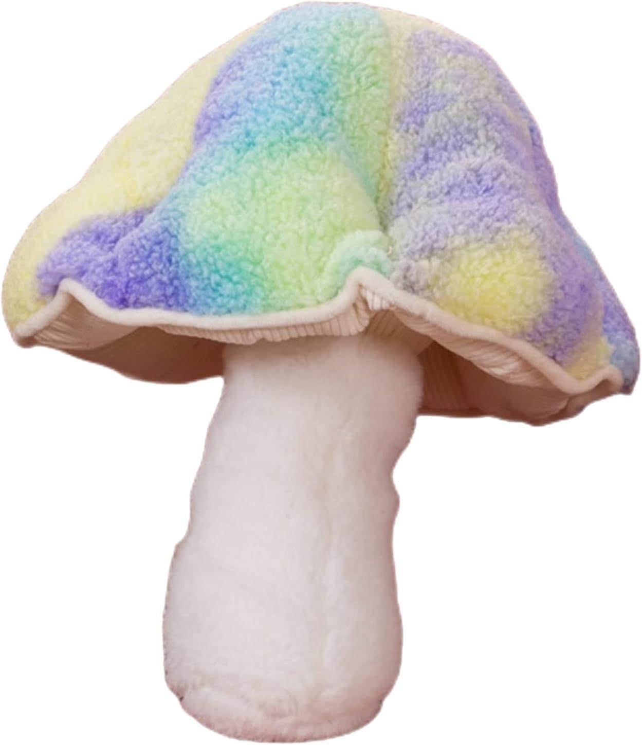 Pillow Mushroom Pillow Floor Pillow Sofa Cushion Home Decor Pillow Reading Pillow (Purple, 32 cm)