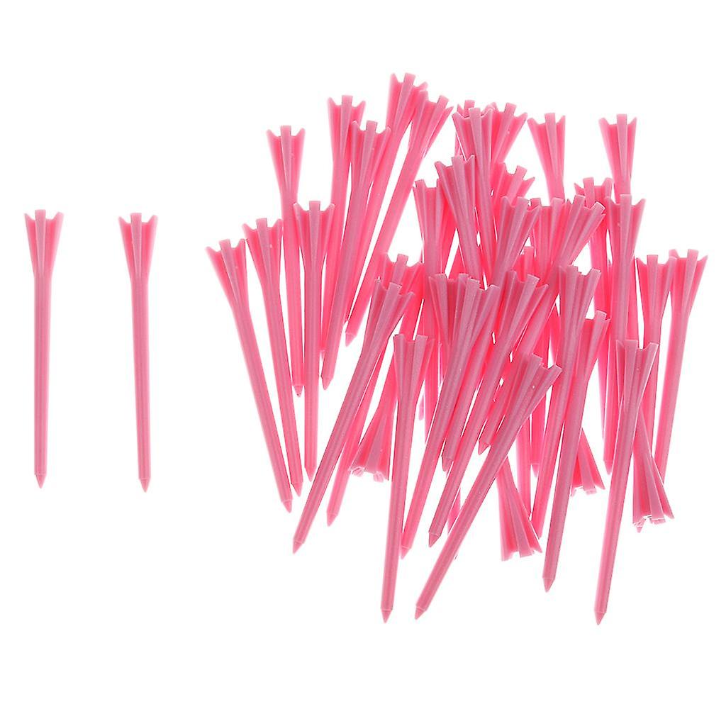 Pack de 40 Nuevos Tees Profesionales Tee System Golf Rosa