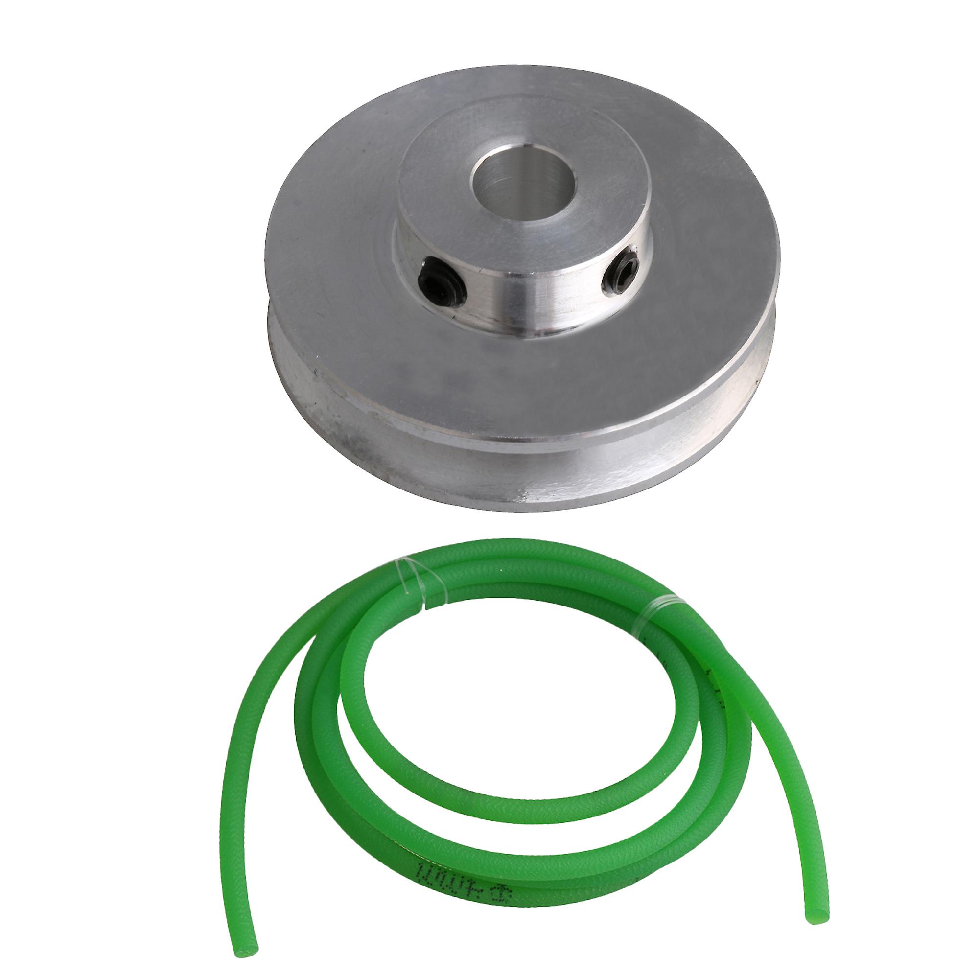 Single Groove Pulley 41mm 8mm Fixed Bore w/ 3.28ft Transmission Belt