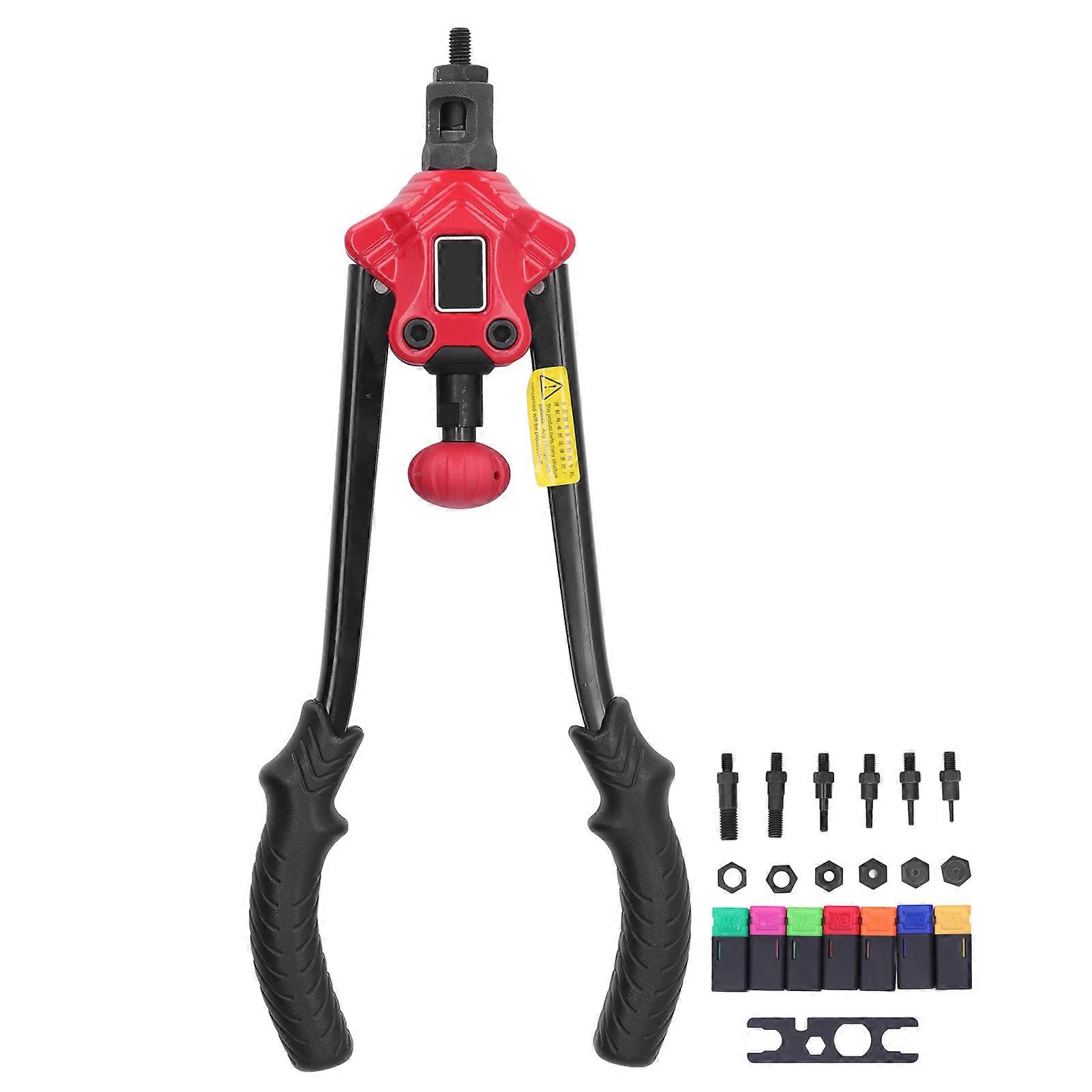 برشام الجوز بندقية كيت عالية الكربون الصلب اليد التثبيت كماشة مغزل وجع الملحقات OWBT611