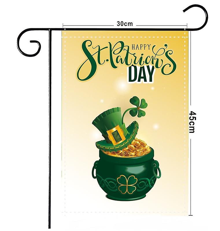 St Patrick's Day Garden Flag,shamrock St Patricks Double-sided Display Flag
