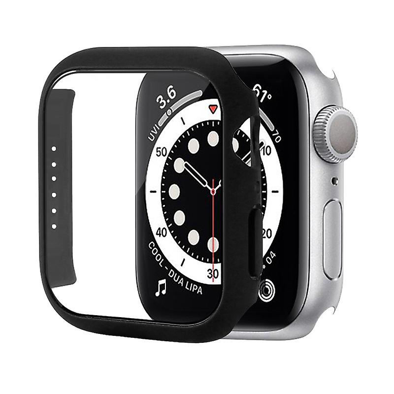 For iWatch 7 Protective Screen Cover Case,Tempered Film With Button Integrated