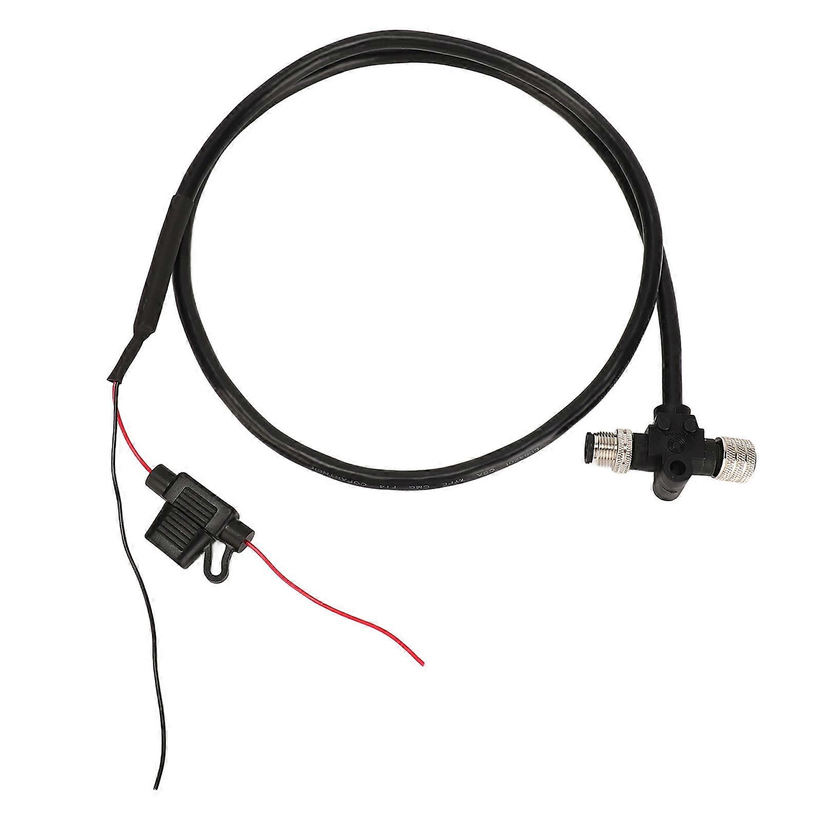 For NMEA 2000 T Terminator Backbone Cable with 3A Fuse 1m Universal for Simrad Networks