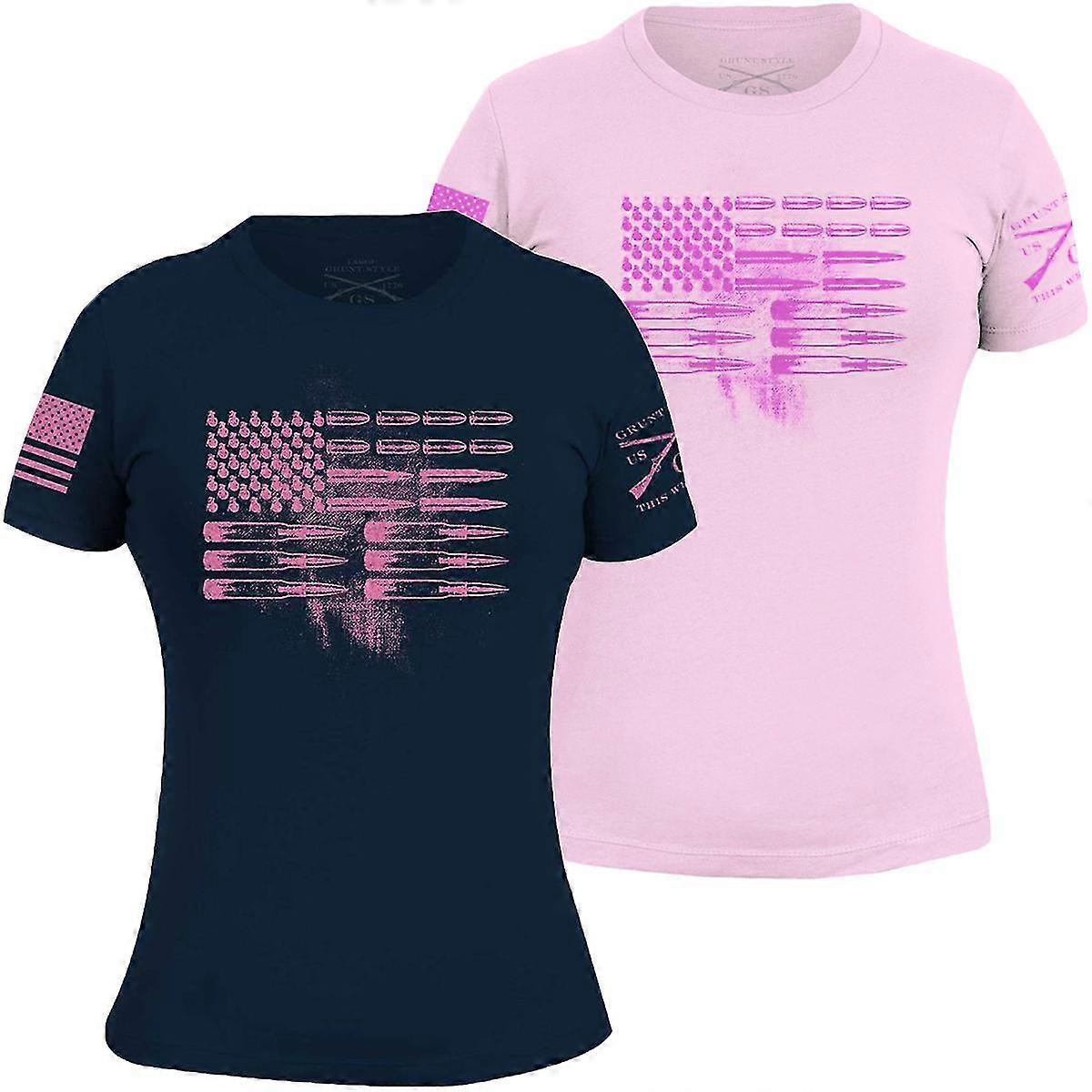 Grunt Style Women's Ammo Flag Crewneck T-Shirt