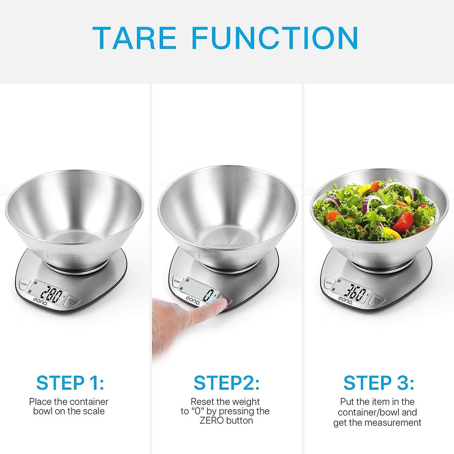 Electronic Kitchen Scale Premium Large Display Backing Scale Wet and ...