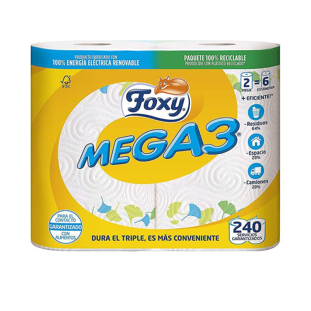 Foxy Mega3 Triple Duration Kökspapper 2 Rullar Unisex